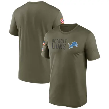 John Penisini Detroit Lions Men's Legend Olive Salute to Service T